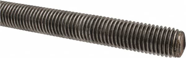 Value Collection - 3/4-10 UNC (Coarse), 3' Long, Alloy Steel Threaded Rod - Plain Finish, Right Hand Thread - Americas Industrial Supply