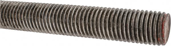 Value Collection - 7/8-9 UNC (Coarse), 3' Long, Alloy Steel Threaded Rod - Plain Finish, Right Hand Thread - Americas Industrial Supply