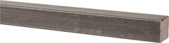 Made in USA - 36" Long x 1/2" High x 1/2" Wide, Key Stock - W-1 (Water Hardening) Tool Steel - Americas Industrial Supply