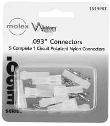 Molex - 1 Circuit, 1 AWG, 0.093 Inch Pin Diameter, Modular Receptacle Plug Connector Package - RoHS Compliant - Americas Industrial Supply