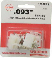 Molex - 3 Circuit, 3 AWG, 0.093 Inch Pin Diameter, Modular Receptacle Plug Connector Package - RoHS Compliant - Americas Industrial Supply