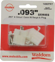 Molex - 4 Circuit, 4 AWG, 0.093 Inch Pin Diameter, Modular Receptacle Plug Connector Package - RoHS Compliant - Americas Industrial Supply