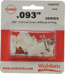 Molex - 2 Circuit, 2 AWG, 0.093 Inch Pin Diameter, Modular Receptacle Plug Connector Package - RoHS Compliant - Americas Industrial Supply