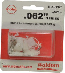 Molex - 3 Circuit, 3 AWG, 0.062 Inch Pin Diameter, Modular Receptacle Plug Connector Package - RoHS Compliant - Americas Industrial Supply