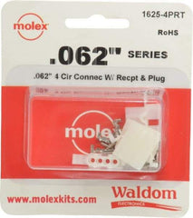 Molex - 4 Circuit, 4 AWG, 0.062 Inch Pin Diameter, Modular Receptacle Plug Connector Package - RoHS Compliant - Americas Industrial Supply