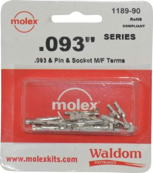 GC/Waldom - 14 to 20 AWG, 0.093 Inch Pin Diameter, Modular Receptacle Plug Connector Package - RoHS Compliant - Americas Industrial Supply