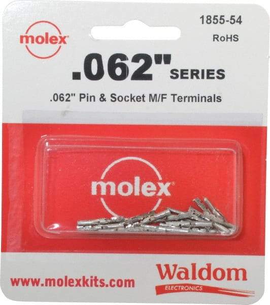 Molex - 24 to 30 AWG, 0.062 Inch Pin Diameter, Modular Receptacle Plug Connector Package - RoHS Compliant - Americas Industrial Supply