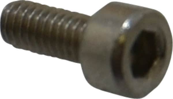 Value Collection - M2.5x0.45 Metric Coarse Hex Socket Drive, Socket Cap Screw - Grade 18-8 & Austenitic A2 Stainless Steel, Uncoated, Fully Threaded, 6mm Length Under Head - Americas Industrial Supply