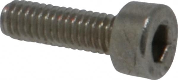 Value Collection - M2.5x0.45 Metric Coarse Hex Socket Drive, Socket Cap Screw - Grade 18-8 & Austenitic A2 Stainless Steel, Uncoated, Fully Threaded, 8mm Length Under Head - Americas Industrial Supply
