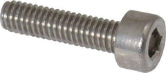 Value Collection - M2.5x0.45 Metric Coarse Hex Socket Drive, Socket Cap Screw - Grade 18-8 & Austenitic A2 Stainless Steel, Uncoated, Fully Threaded, 10mm Length Under Head - Americas Industrial Supply