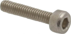 Value Collection - M2.5x0.45 Metric Coarse Hex Socket Drive, Socket Cap Screw - Grade 18-8 & Austenitic A2 Stainless Steel, Uncoated, Fully Threaded, 12mm Length Under Head - Americas Industrial Supply
