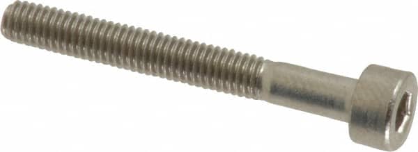Value Collection - M3x0.50 Metric Coarse Hex Socket Drive, Socket Cap Screw - Grade 18-8 & Austenitic A2 Stainless Steel, Uncoated, Partially Threaded, 25mm Length Under Head - Americas Industrial Supply