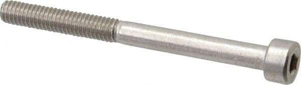 Value Collection - M4x0.70 Metric Coarse Hex Socket Drive, Socket Cap Screw - Grade 18-8 & Austenitic A2 Stainless Steel, Uncoated, Partially Threaded, 45mm Length Under Head - Americas Industrial Supply