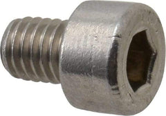 Value Collection - M5x0.80 Metric Coarse Hex Socket Drive, Socket Cap Screw - Grade 18-8 & Austenitic A2 Stainless Steel, Uncoated, Fully Threaded, 6mm Length Under Head - Americas Industrial Supply