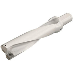 Iscar - 2-1/4" Max Drill Depth, 4xD, 9/16" Diam, Indexable Insert Drill - 2 Inserts, 3/4" Shank Diam, Straight Shank - Americas Industrial Supply
