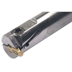Iscar - GEHIM, Internal, Right Hand, 0.098" Max Depth of Cut, 0.031 to 0.075" Groove Width, Indexable Grooving Tool Holder - GEPI Insert Compatibility, 3/8" Shank Width, 5" OAL, Through Coolant - Americas Industrial Supply