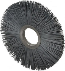 Osborn - 8" OD, 2" Arbor Hole, Crimped Nylon Wheel Brush - 1/2" Face Width, 2-5/8" Trim Length, 5,500 RPM - Americas Industrial Supply