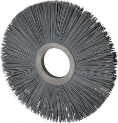 Osborn - 8" OD, 2" Arbor Hole, Crimped Nylon Wheel Brush - 1/2" Face Width, 2-5/8" Trim Length, 5,500 RPM - Americas Industrial Supply