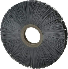 Osborn - 8" OD, 2" Arbor Hole, Crimped Nylon Wheel Brush - 1/2" Face Width, 2-5/8" Trim Length, 5,500 RPM - Americas Industrial Supply