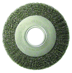 8" Diameter - 2" Arbor Hole - Crimped Steel Wire Straight Wheel - Americas Industrial Supply