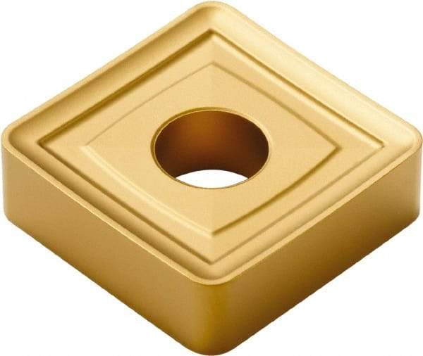 Seco - SNMM856 RR9 Grade TP40 Carbide Turning Insert - TiC/TiCN/TiN Finish, 90° Square, 1" Inscr Circle, 5/16" Thick, 3/32" Corner Radius - Americas Industrial Supply