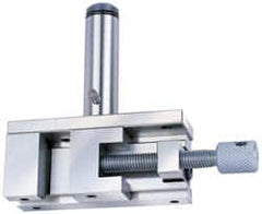 Accupro - 1.962 Jaw Opening Capacity, 42.93mm Jaw Height, Toolmaker's Vise - Flat Jaw, 123mm OAL x 38.1mm OAW x 4.54" OAH - Americas Industrial Supply