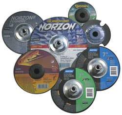 Norton - Depressed-Center Wheels Wheel Diameter (Inch): 9 Wheel Thickness (Inch): 1/4 - Americas Industrial Supply