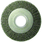 8" Diameter - 2" Arbor Hole - Crimped Steel Wire Straight Wheel - Americas Industrial Supply