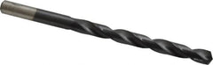 Chicago-Latrobe - 9/32" 135° Cobalt Jobber Drill - TiAlN Finish, Right Hand Cut, Spiral Flute, Straight Shank, 4-1/4" OAL, Split Point - Americas Industrial Supply