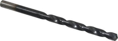 Chicago-Latrobe - Letter F 135° Cobalt Jobber Drill - TiAlN Finish, Right Hand Cut, Spiral Flute, Straight Shank, 4-1/8" OAL, Split Point - Americas Industrial Supply
