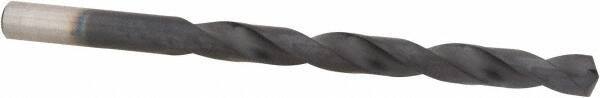 Chicago-Latrobe - Letter J 135° Cobalt Jobber Drill - TiAlN Finish, Right Hand Cut, Spiral Flute, Straight Shank, 4-1/8" OAL, Split Point - Americas Industrial Supply
