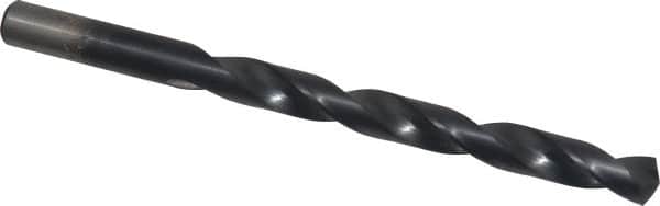 Chicago-Latrobe - Letter R 135° Cobalt Jobber Drill - TiAlN Finish, Right Hand Cut, Spiral Flute, Straight Shank, 4-3/4" OAL, Split Point - Americas Industrial Supply