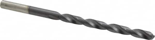 Chicago-Latrobe - #5 135° Cobalt Jobber Drill - TiAlN Finish, Right Hand Cut, Spiral Flute, Straight Shank, 3-3/4" OAL, Split Point - Americas Industrial Supply