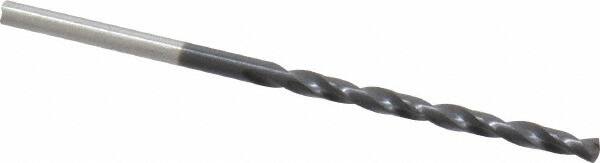 Chicago-Latrobe - #42 135° Cobalt Jobber Drill - TiAlN Finish, Right Hand Cut, Spiral Flute, Straight Shank, 2-1/4" OAL, Split Point - Americas Industrial Supply