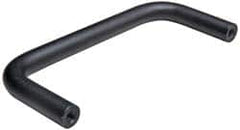 Amatom Electronic Hardware - 3-3/16" Long x 3/4" High, Round Handle - Black Anodized, Aluminum, 3" Center to Center - Americas Industrial Supply