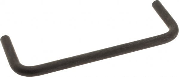 Amatom Electronic Hardware - 4-1/4" Long x 1-1/2" High, Round Handle - Black Oxide Finish, Stainless Steel, 4" Center to Center - Americas Industrial Supply