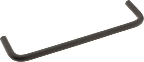 Amatom Electronic Hardware - 6-3/4" Long x 1-3/4" High, Round Handle - Black Oxide Finish, Stainless Steel, 6-7/16" Center to Center - Americas Industrial Supply