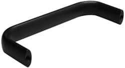 Amatom Electronic Hardware - 4-27/32" Long x 0.63" Wide x 2" High, Oval Handle - Black Anodized, Aluminum, 4-9/16" Center to Center - Americas Industrial Supply