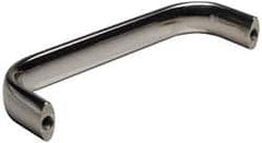 Amatom Electronic Hardware - 2-25/32" Long x 0.63" Wide x 1-1/2" High, Oval Handle - Clear Passivated, Stainless Steel, 2-1/2" Center to Center - Americas Industrial Supply