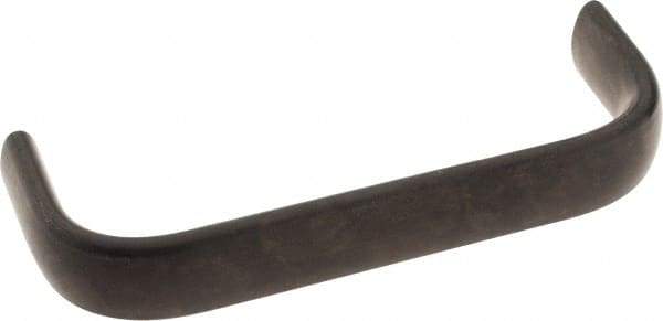 Amatom Electronic Hardware - 4-9/32" Long x 0.63" Wide x 1-1/2" High, Oval Handle - Black Oxide Finish, Stainless Steel, 4" Center to Center - Americas Industrial Supply