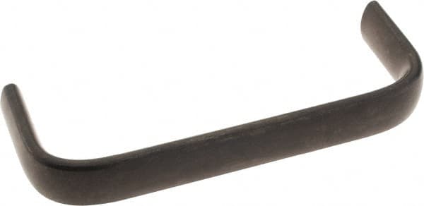 Amatom Electronic Hardware - 4-27/32" Long x 0.63" Wide x 1-3/4" High, Oval Handle - Black Oxide Finish, Stainless Steel, 4-9/16" Center to Center - Americas Industrial Supply