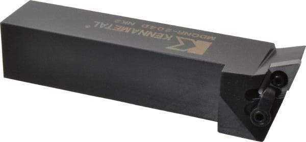 Kennametal - MDQN, Right Hand Cut, 27.5° Lead Angle, 1-1/4" Shank Height x 1-1/4" Shank Width, Negative Rake Indexable Turning Toolholder - 6" OAL, DN..43. Insert Compatibility, Series Kenloc - Americas Industrial Supply