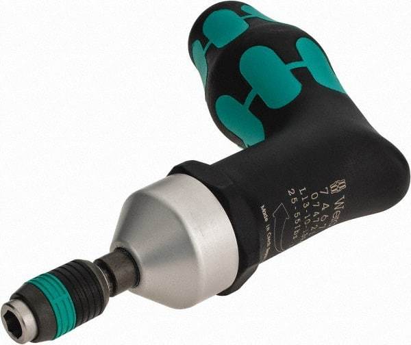 Wera - 1 Piece, 25 to 55 In/Lb, Preset Torque Limiting Screwdriver - 1/4" Drive - Americas Industrial Supply