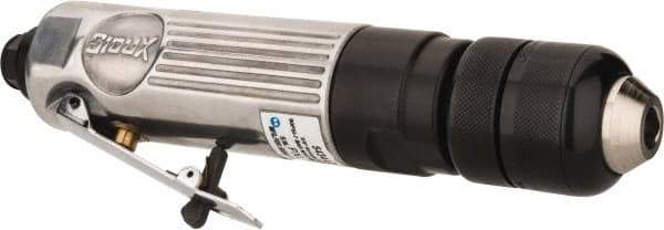 Sioux Tools - 3/8" Keyless Chuck - Inline Handle, 2,500 RPM, 5, 36 CFM, 0.33 hp - Americas Industrial Supply