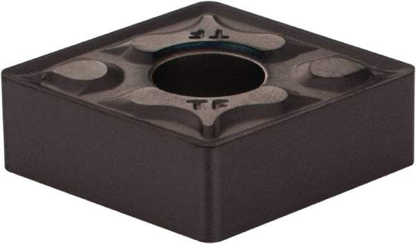 Iscar - CNGG432 TF Grade IC907 Carbide Turning Insert - 80° Diamond, 1/2" Inscr Circle, 3/16" Thick, 1/32" Corner Radius - Americas Industrial Supply