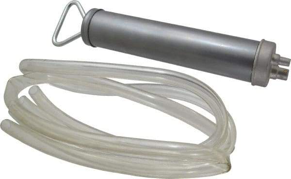 PRO-LUBE - Oil Lubrication Aluminum Suction Gun - For 12 oz Container, Use with Antifreeze, Biological Oils, Brake Fluids, Cooling Liquids, Fuel Oils, Mineral Oil, Petrol, Spirits, Synthetic Oil & Water - Americas Industrial Supply