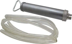 PRO-LUBE - Oil Lubrication Aluminum Suction Gun - For 12 oz Container, Use with Antifreeze, Biological Oils, Brake Fluids, Cooling Liquids, Fuel Oils, Mineral Oil, Petrol, Spirits, Synthetic Oil & Water - Americas Industrial Supply