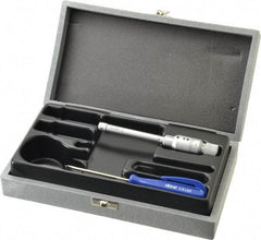 TESA Brown & Sharpe - 0.275 to 0.35", 2" Gage Depth, Mechanical Inside Hole Micrometer - 0.0001" Graduation, Ratchet Stop Thimble - Americas Industrial Supply
