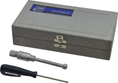 TESA Brown & Sharpe - 0.35 to 0.425", 2" Gage Depth, Mechanical Inside Hole Micrometer - 0.0001" Graduation, Ratchet Stop Thimble - Americas Industrial Supply