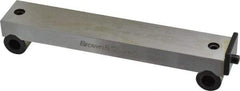 TESA Brown & Sharpe - 5-3/4 Inch Long x 1 Inch Wide x 0.0003 Inch Center to Center Accuracy, 0.0002 Inch Parallelism, 5 Inch Between Rolls, Sine Bar - Includes Back Plate - Americas Industrial Supply